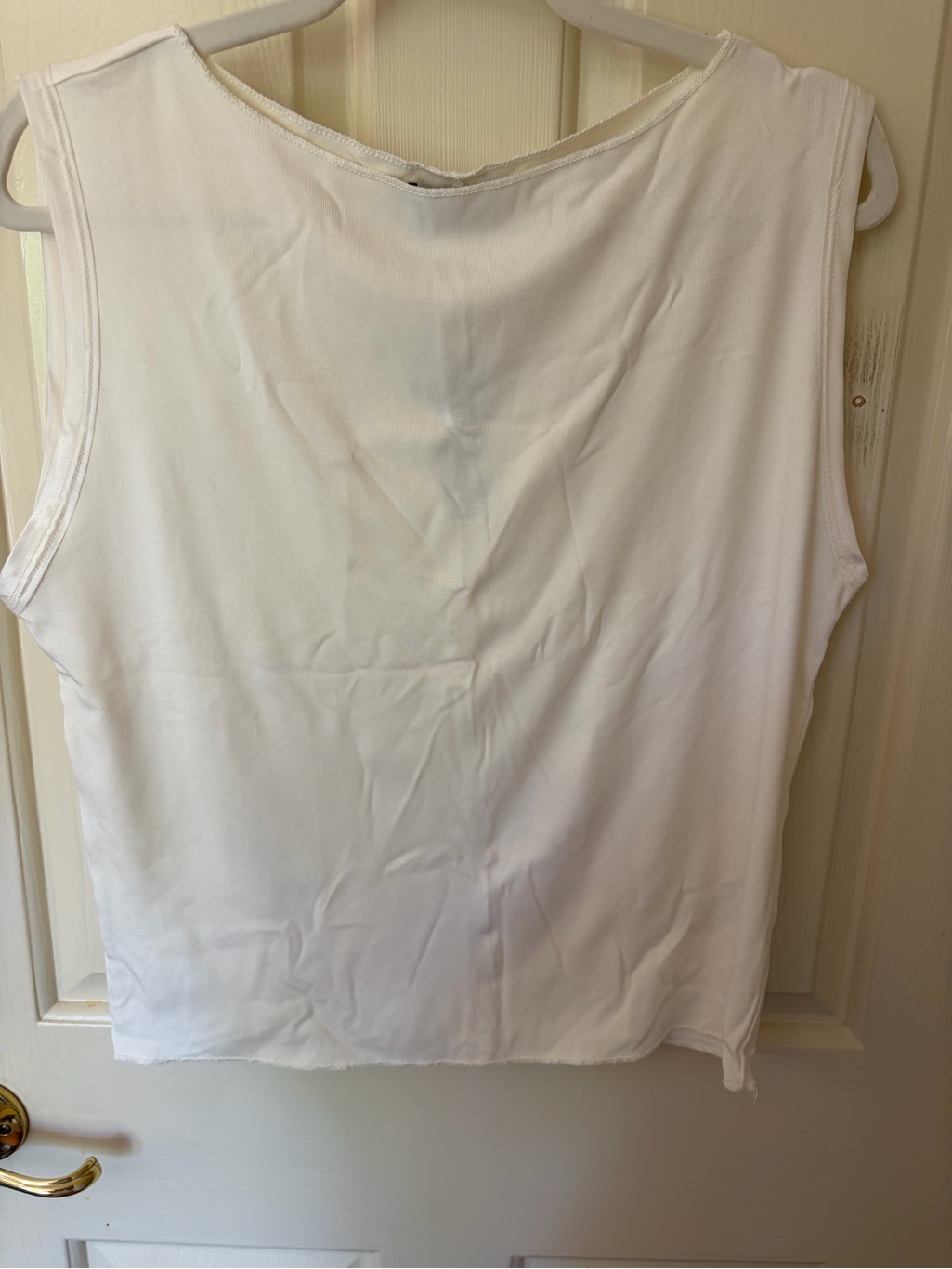 J. Crew White Sleeveless Tank Top